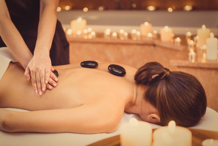 Hot stone massage therapy
